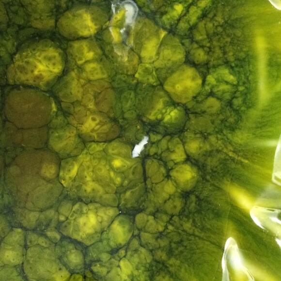 Cal Orig 895 Ceramic Divided Leaf Serving Dish Made in USA - Picture 6 of 7